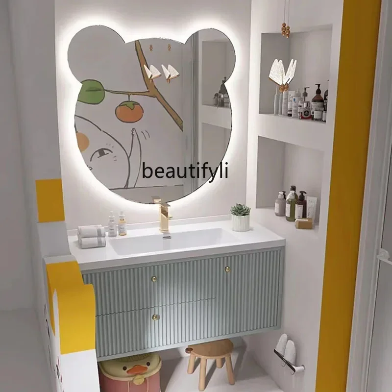 Bathroom Cabinet Combination Bathroom Wash Basin Smart Mirror Bathroom Cabinet Oak Waterproof Washstand
Bathroom Cabinet Combination Bathroom Wash Basin Smart Mirror Bathroom Cabinet Oak Waterproof Washstand
