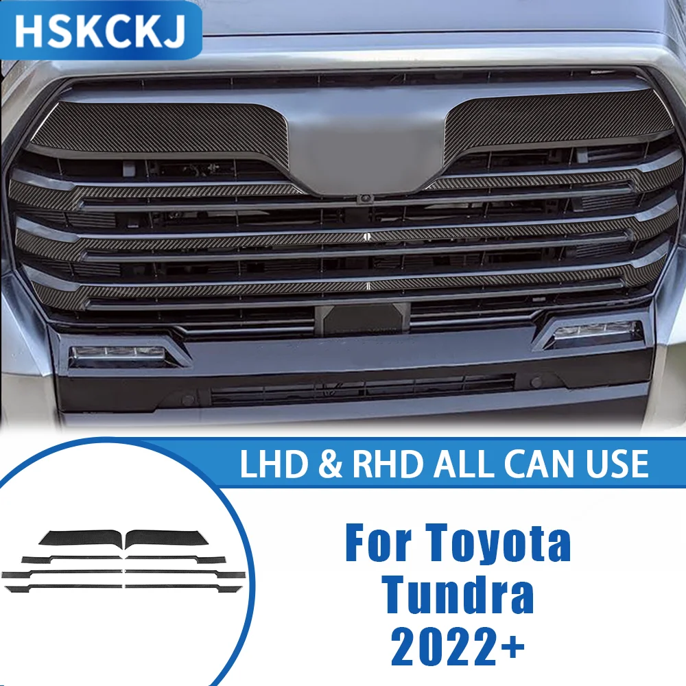 For Toyota Tundra 2022+ Car Accessories Carbon Fiber Front Sides Grille Modified Strips Deacls Panel Interior Cover Trim Sticker
For Toyota Tundra 2022+ Car Accessories Carbon Fiber Front Sides Grille Modified Strips Deacls Panel Interior Cover Trim Sticker