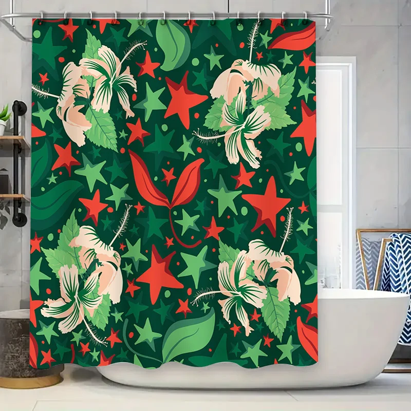 Green Bathroom Shower Curtain with Red and White Flowers Decorative Waterproof Washable Home Linen Accessories 128 character Ali
Green Bathroom Shower Curtain with Red and White Flowers Decorative Waterproof Washable Home Linen Accessories 128 character Ali