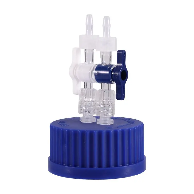 LLCS-Blue GL45 Safety Cap Feeding Buffer Cover Fermentation Reactor Tank Sampling Waste Liquid Bottle Cap With Switch Valve
LLCS-Blue GL45 Safety Cap Feeding Buffer Cover Fermentation Reactor Tank Sampling Waste Liquid Bottle Cap With Switch Valve