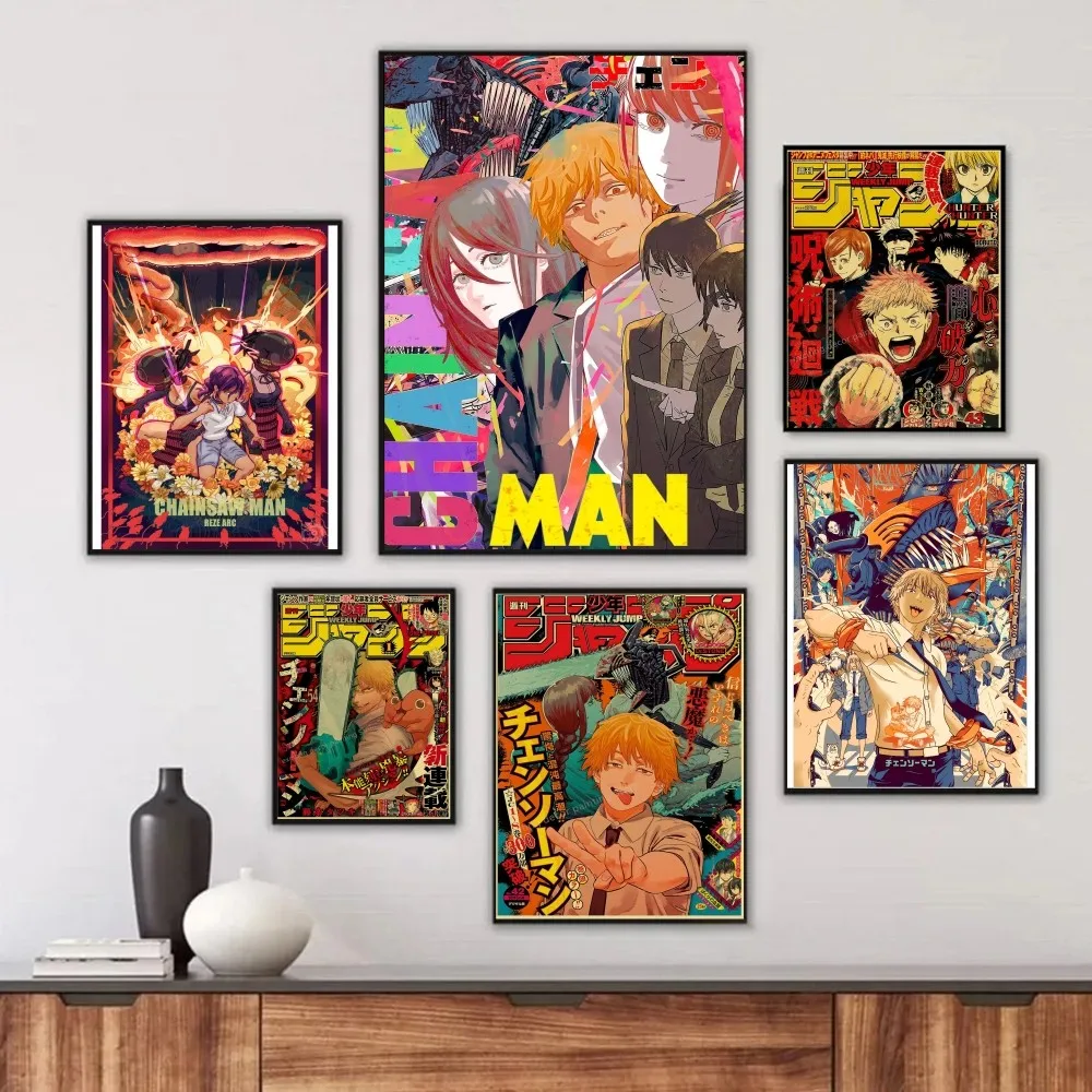 C-Chainsaw Man Anime Poster Frameless Painting Bedroom Wall Sticker Living Room Home Decoration
C-Chainsaw Man Anime Poster Frameless Painting Bedroom Wall Sticker Living Room Home Decoration