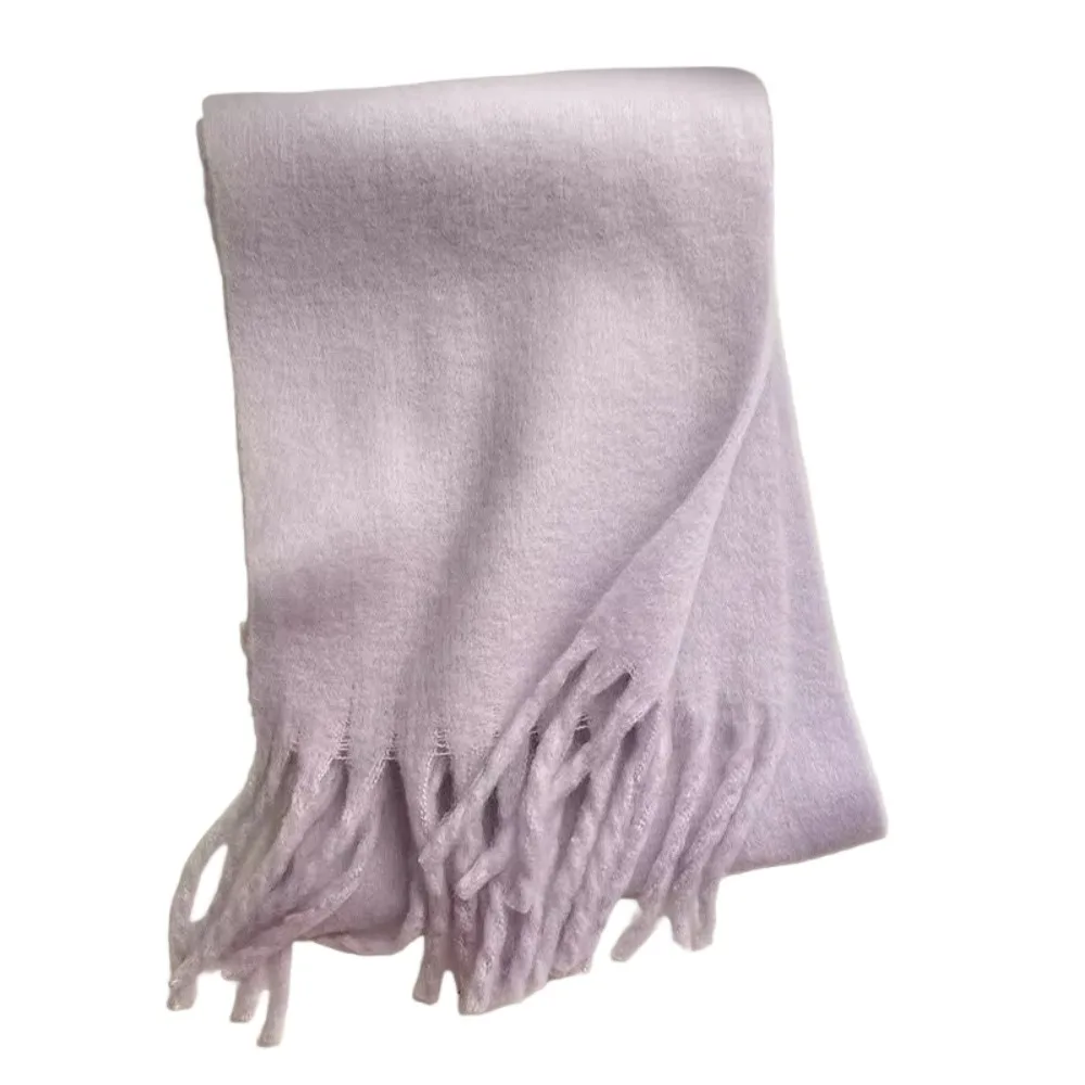 Длинный шерстяной шарф с кисточками в корейском стиле, ветрозащитный однотонный теплый шарф-макарон, теплая мягкая зимняя кашемировая шаль для улицы
Длинный шерстяной шарф с кисточками в корейском стиле, ветрозащитный однотонный теплый шарф-макарон, теплая мягкая зимняя кашемировая шаль для улицы