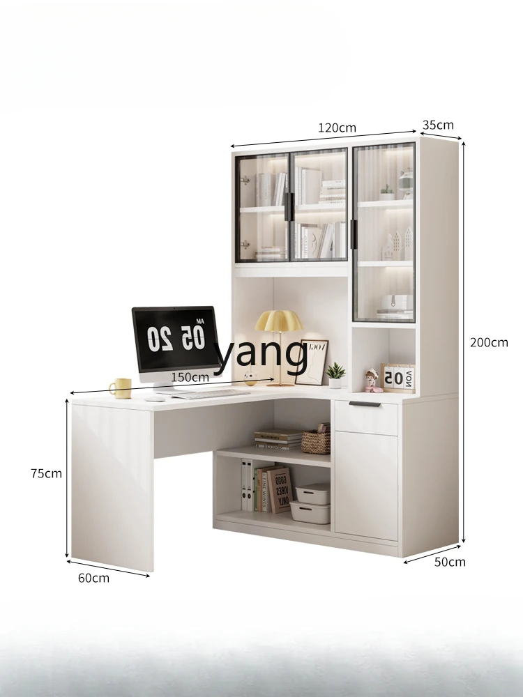 LTT corner desk bookcase integrated combination household computer desk light luxury simple
LTT corner desk bookcase integrated combination household computer desk light luxury simple