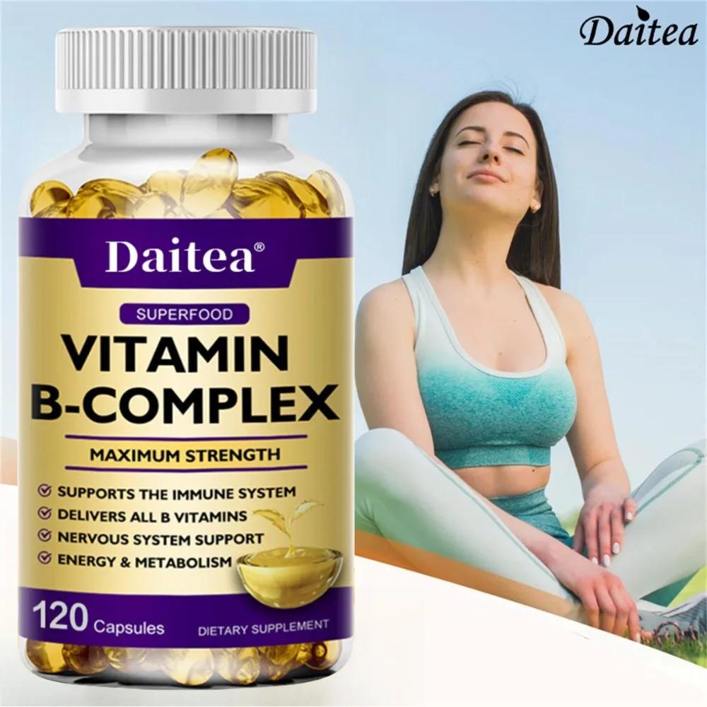 Vitamin B Complex - Immune Support Supplement, Promotes Brain Health and Nervous System, Boosts Energy and Improves Alertness
Vitamin B Complex - Immune Support Supplement, Promotes Brain Health and Nervous System, Boosts Energy and Improves Alertness