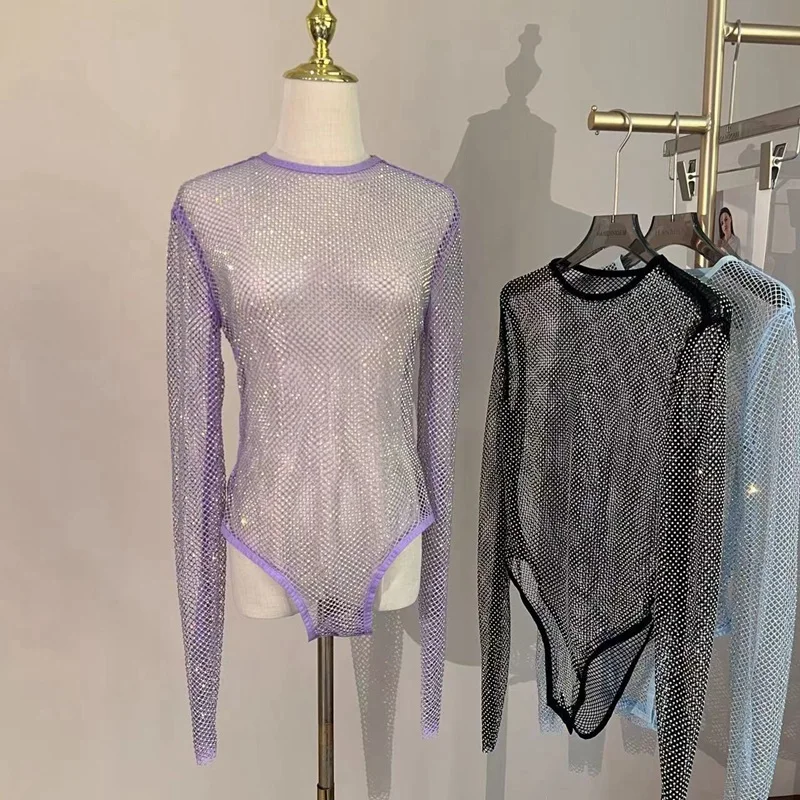 Женский комбинезон в европейском и американском стиле, сексуальный, для ночного клуба, с сетчатыми вставками и стразами, пляжный, с длинными рукавами
Женский комбинезон в европейском и американском стиле, сексуальный, для ночного клуба, с сетчатыми вставками и стразами, пляжный, с длинными рукавами