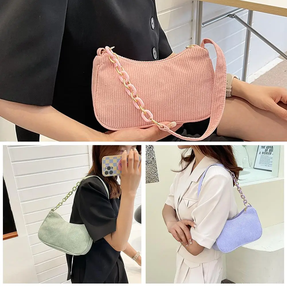 Fashion Vintage Handbags Women Autumn Winter Corduroy Underarm Bag Zipper Shoulder Small Bags Female Soft Casual Clutch Handbag
Fashion Vintage Handbags Women Autumn Winter Corduroy Underarm Bag Zipper Shoulder Small Bags Female Soft Casual Clutch Handbag
