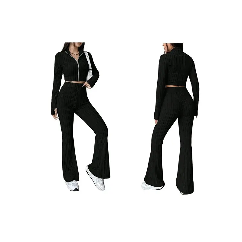 Горячие Kf-женские комплекты из 2 предметов со штанами, короткие топы на молнии с длинными рукавами, сексуальные тонкие спортивные костюмы для отдыха, черный S
Горячие Kf-женские комплекты из 2 предметов со штанами, короткие топы на молнии с длинными рукавами, сексуальные тонкие спортивные костюмы для отдыха, черный S