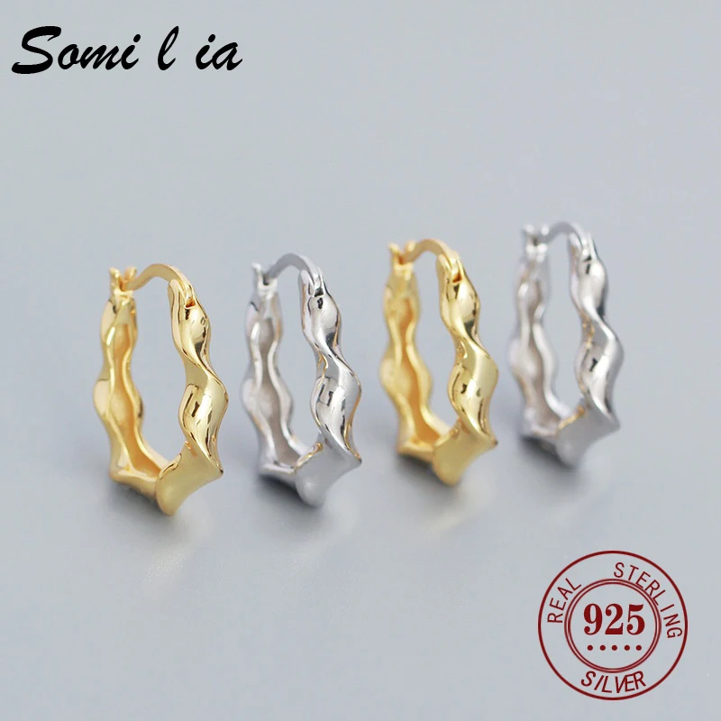 Somila 925 Silver Wavy Hoop Earrings, Hypoallergenic Twist Wave Circle Hoops for Women, Daily & Party Wear Trendy Jewelry Gift
Somila 925 Silver Wavy Hoop Earrings, Hypoallergenic Twist Wave Circle Hoops for Women, Daily & Party Wear Trendy Jewelry Gift