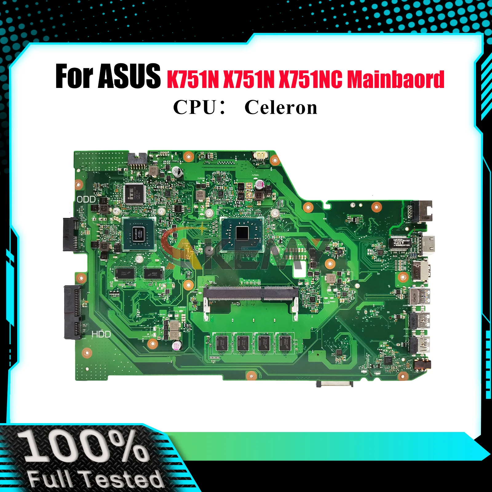 Материнская плата для ноутбука X751NV для ASUS VivoBook K751N X751NA X751N X751NC X751NV, материнская плата для ноутбука с процессором Celeron, 106% tests, ОК
Материнская плата для ноутбука X751NV для ASUS VivoBook K751N X751NA X751N X751NC X751NV, материнская плата для ноутбука с процессором Celeron, 106% tests, ОК