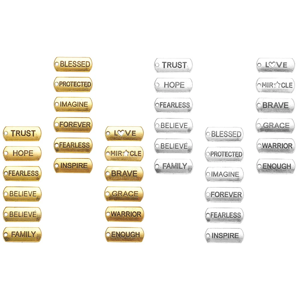 36pcs Alloy Pendants Charm Necklace Inspirational Bracelet Decorative Diy Jewelry Making Supplies Motivational Charms
36pcs Alloy Pendants Charm Necklace Inspirational Bracelet Decorative Diy Jewelry Making Supplies Motivational Charms