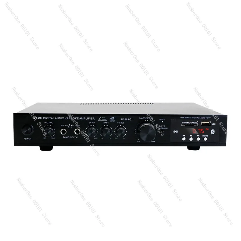 AV-369BT Big Power 5.1 Channel Super Bass Rate Stage Home Theater Bluetooth Radio Amplifier
AV-369BT Big Power 5.1 Channel Super Bass Rate Stage Home Theater Bluetooth Radio Amplifier