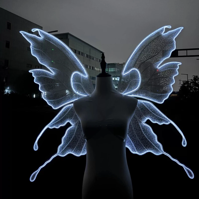 Motorized Glowing Fairy Wings LED Flapping Butterfly Prop for Bar Light Up Butterfly for Photo Shoot Electric Costume Accessory
Motorized Glowing Fairy Wings LED Flapping Butterfly Prop for Bar Light Up Butterfly for Photo Shoot Electric Costume Accessory