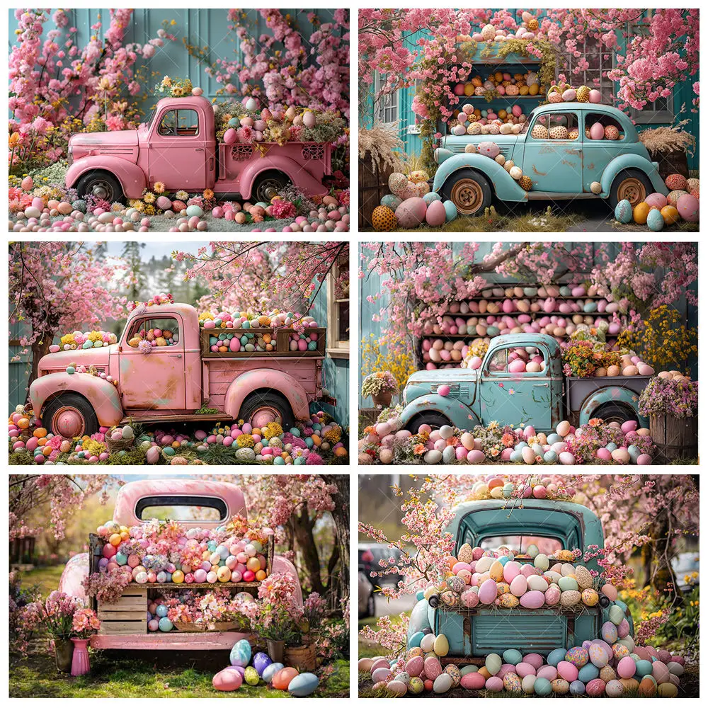 Pink Truck Backdrop for Photography Easter Colorful Eggs Spring Floral Background Home Party Decoration Backdrops Studio Props
Pink Truck Backdrop for Photography Easter Colorful Eggs Spring Floral Background Home Party Decoration Backdrops Studio Props