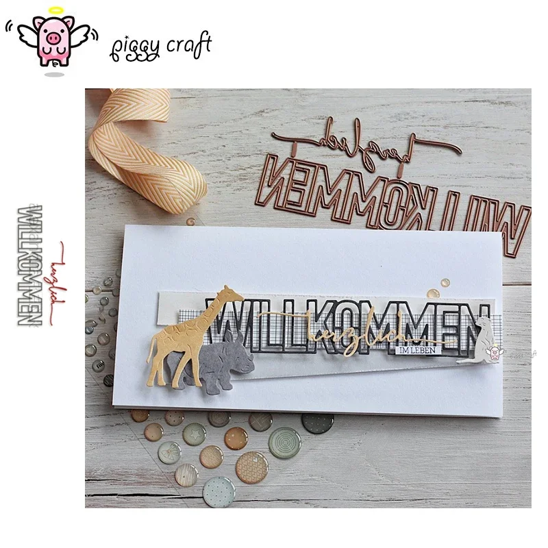 Металлические вырубные формы Piggy Craft: трафареты для вырезания немецких букв, приветственных надписей, для скрапбукинга, бумажных поделок, ножей, лезвий, пробивных штампов
Металлические вырубные формы Piggy Craft: трафареты для вырезания немецких букв, приветственных надписей, для скрапбукинга, бумажных поделок, ножей, лезвий, пробивных штампов