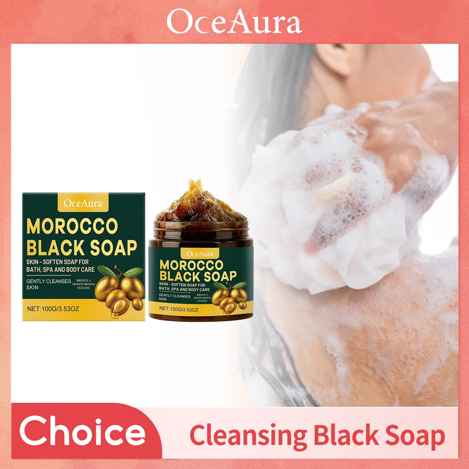100g Moroccan Black Soap Acne Removal Deep Cleaning Exfoliating Reduce Dark Spots Pimple Revitalizing Smooth Skin Body Wash Soap
100g Moroccan Black Soap Acne Removal Deep Cleaning Exfoliating Reduce Dark Spots Pimple Revitalizing Smooth Skin Body Wash Soap