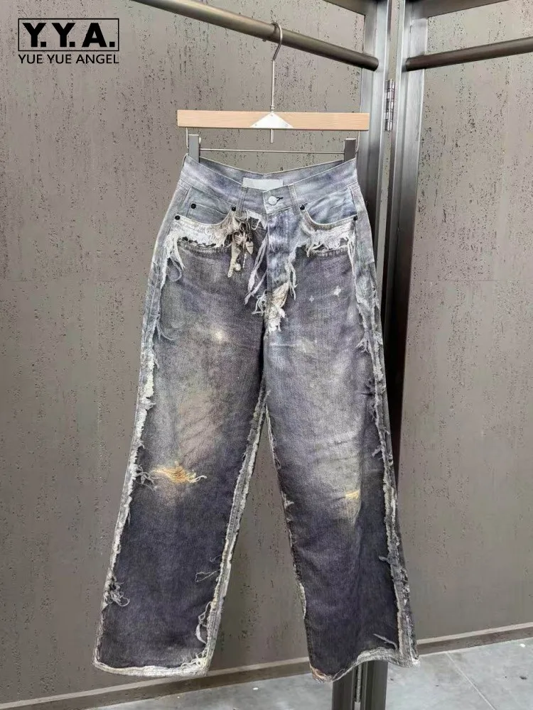 Hip Hop Personality Women Jeans High Street American Style Distressed Denim Pants Female Casual Printed Straight Trousers New
Hip Hop Personality Women Jeans High Street American Style Distressed Denim Pants Female Casual Printed Straight Trousers New