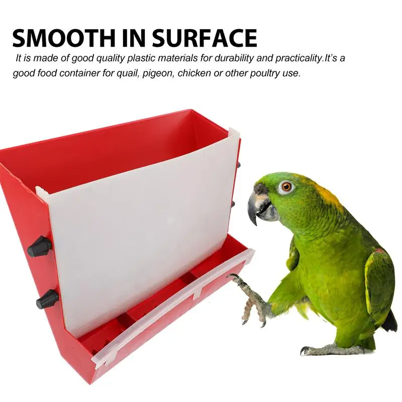 Chick Automatic Feeding Box Quail Food Container Poultry Cage Plastic Feeder Pet For Puppy Cats Rabbit Birds Pet Feeding Product
Chick Automatic Feeding Box Quail Food Container Poultry Cage Plastic Feeder Pet For Puppy Cats Rabbit Birds Pet Feeding Product