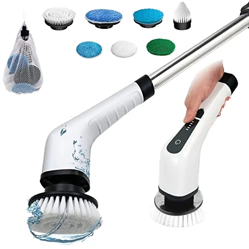 Plastic Cleans Electric Automatic Bathroom Electric Cleaning Brush Spin Scrubber Turbo Brush
Plastic Cleans Electric Automatic Bathroom Electric Cleaning Brush Spin Scrubber Turbo Brush