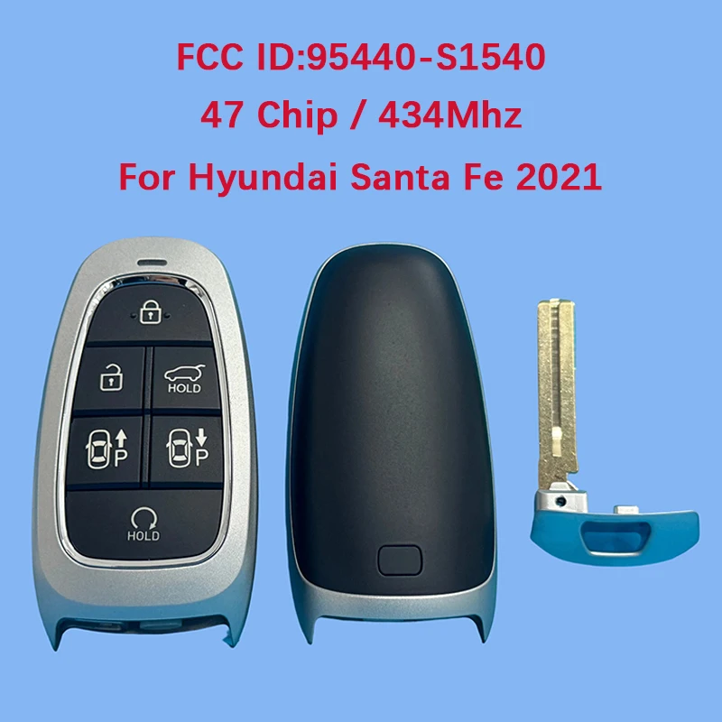 CN020230 Aftermarket 6 Button Smart Key Remote Auto Start 47 Chip 433Mhz FCC ID 95440-S1540 For Hyundai Santa Fe 2021
CN020230 Aftermarket 6 Button Smart Key Remote Auto Start 47 Chip 433Mhz FCC ID 95440-S1540 For Hyundai Santa Fe 2021