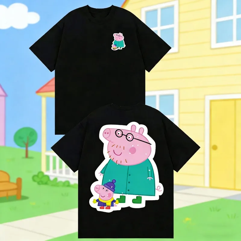 2025-26, летняя футболка из 100% хлопка с принтом «Свинка Пеппа», брендовая детская и унисекс, дышащая, свободная, повседневная, унисекс
2025-26, летняя футболка из 100% хлопка с принтом «Свинка Пеппа», брендовая детская и унисекс, дышащая, свободная, повседневная, унисекс