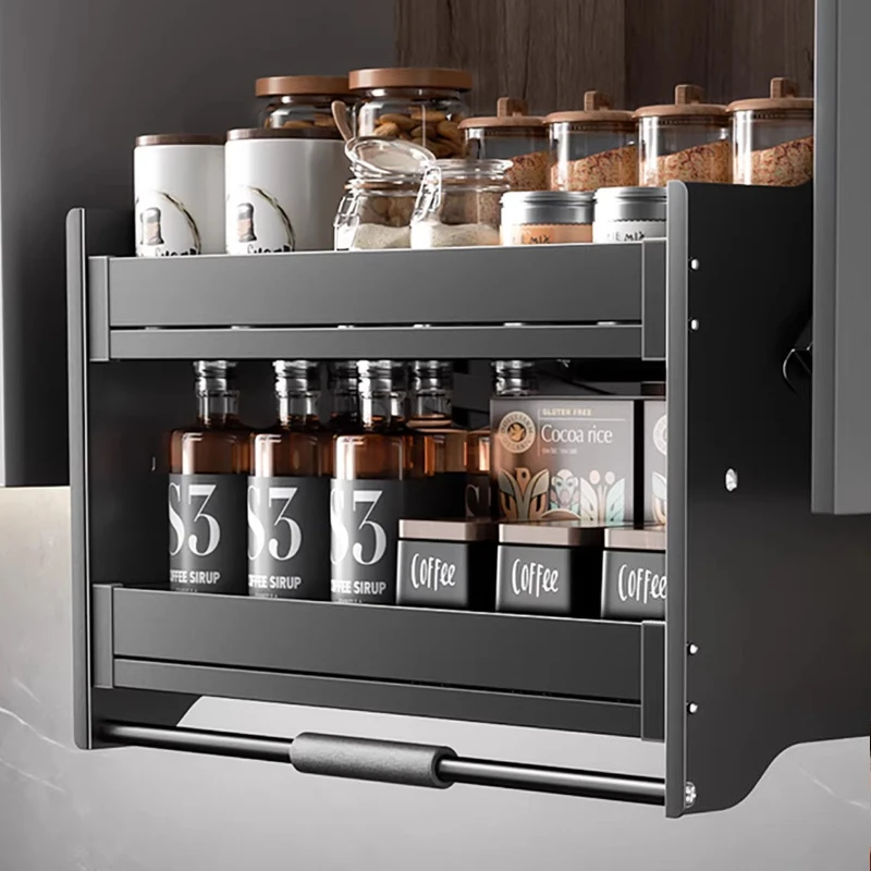 Hanging Cabinet Lift Basket Cabinet Up and Down Damping Buffer Open Door Seasoning Basket
Hanging Cabinet Lift Basket Cabinet Up and Down Damping Buffer Open Door Seasoning Basket
