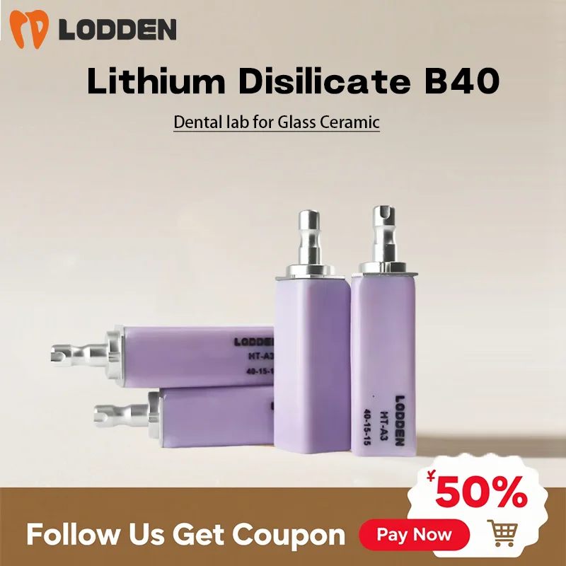 LODDEN 4Pcs Glass Ceramic Block B40 Dental Lab Lithium Disilicate Blocks HT/LT/MT CAD/CAM Sirona Cerec Milling System
LODDEN 4Pcs Glass Ceramic Block B40 Dental Lab Lithium Disilicate Blocks HT/LT/MT CAD/CAM Sirona Cerec Milling System