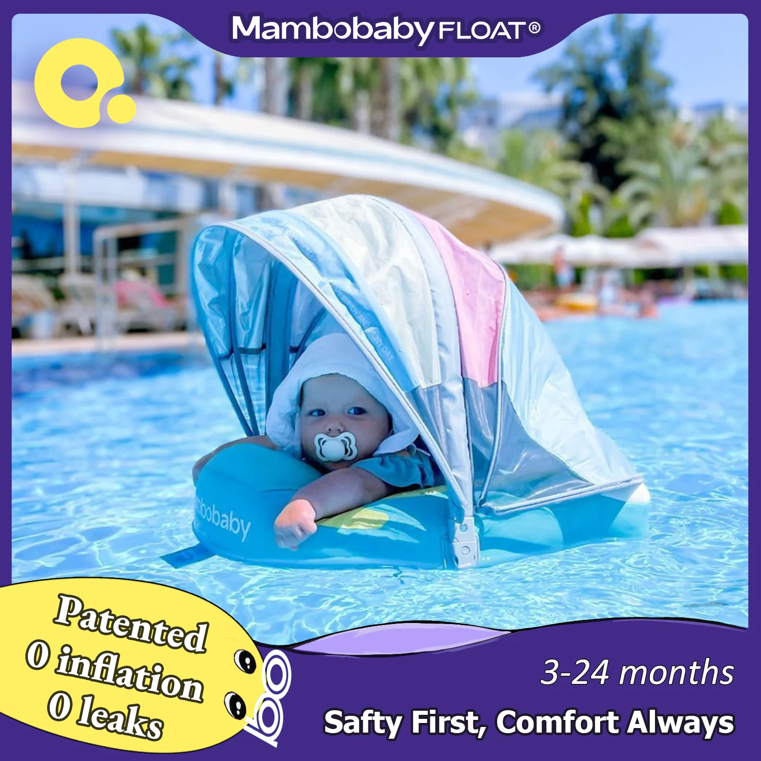 Mambobaby Float Cool Shade, No Sunburn Comfort Skin-friendly Design ST: New York 3-24 Month B503-143-W-Z Air-Free Chest Float with Sunshade Canopy Baby Swimming Ring Toddler Pool Float Infant Swim Circle Infant Fiber Ring 1 Years Boy Girl
Mambobaby Float Cool Shade, No Sunburn Comfort Skin-friendly Design ST: New York 3-24 Month B503-143-W-Z Air-Free Chest Float with Sunshade Canopy Baby Swimming Ring Toddler Pool Float Infant Swim Circle Infant Fiber Ring 1 Years Boy Girl