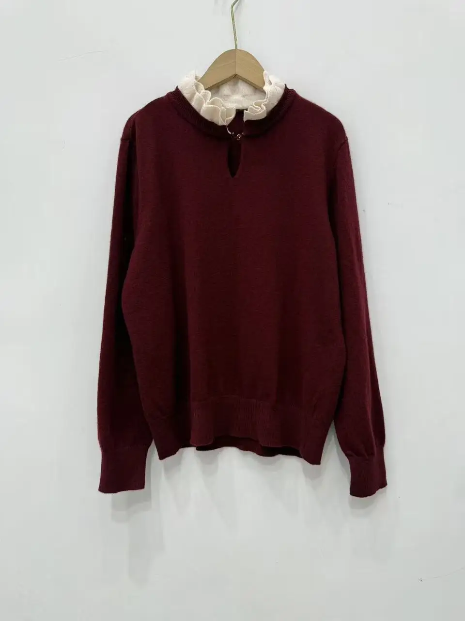 Autumn Women Fashion Knitted Pullover Detachable Ruffled Collar Long Sleeve Casual Female Sweater
Autumn Women Fashion Knitted Pullover Detachable Ruffled Collar Long Sleeve Casual Female Sweater
