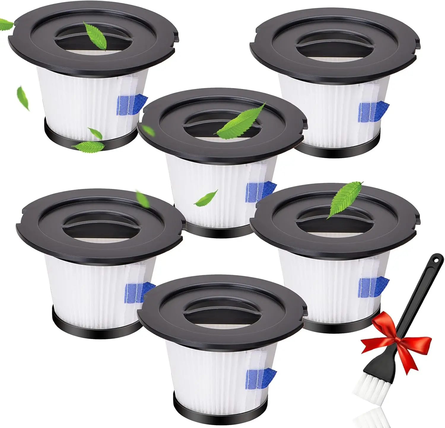 6 Pack Replacement HEPA Filter Compatible with MOOSOO K17 Cordless Vacuum Cleaner (6 HEPA Filters & 6 Strainer Screen)
6 Pack Replacement HEPA Filter Compatible with MOOSOO K17 Cordless Vacuum Cleaner (6 HEPA Filters & 6 Strainer Screen)