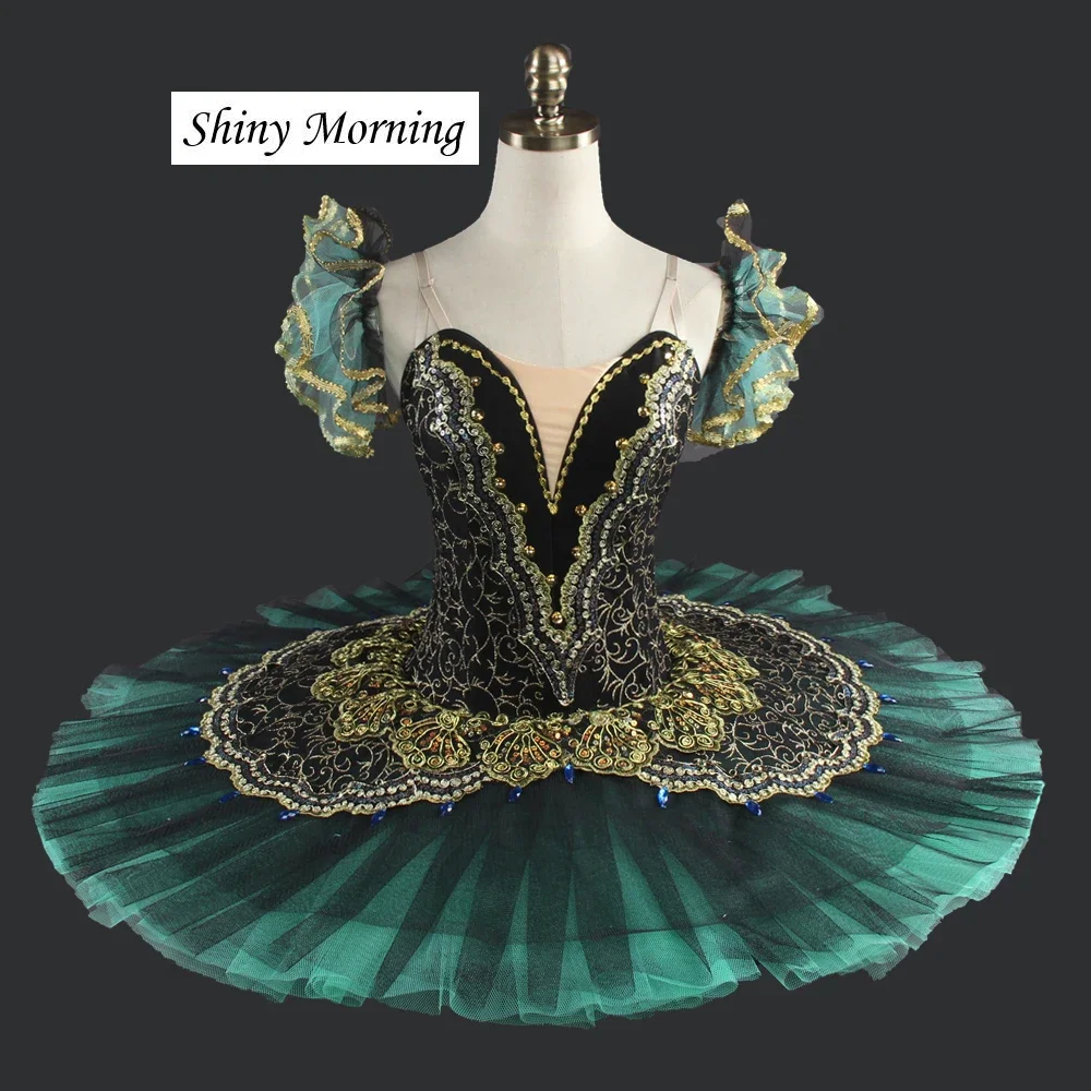 Professional Ballet Tutu Adult Girls Green Black Esmeralda Classical Ballet Costume Tutu Pancake Stage Ballet Attire Costume
Professional Ballet Tutu Adult Girls Green Black Esmeralda Classical Ballet Costume Tutu Pancake Stage Ballet Attire Costume
