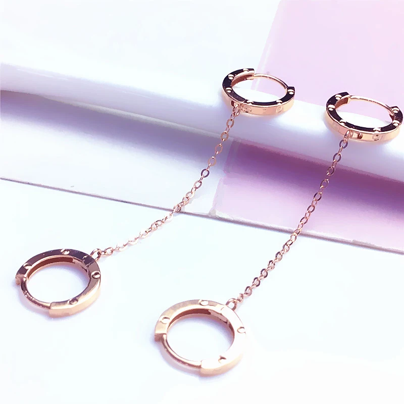 585 purple gold plated 14k rose gold a two wearing hoop earrings for women fashion exquisite classic wedding jewelry gift
585 purple gold plated 14k rose gold a two wearing hoop earrings for women fashion exquisite classic wedding jewelry gift
