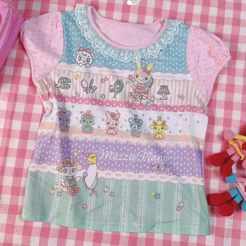 Japanese Vintage Y2k Tops Cute Fashion Tshirts 2024 Ropa Mujer Short Sleeve O-neck Summer Tees Casual Cartoon Sweet Crop T-shirt
Japanese Vintage Y2k Tops Cute Fashion Tshirts 2024 Ropa Mujer Short Sleeve O-neck Summer Tees Casual Cartoon Sweet Crop T-shirt