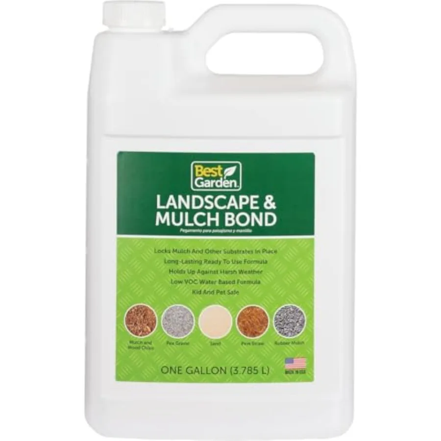 Best Garden Landscape and Mulch Bond Pea Gravel, Sand, Rock, Wood and Rubber Mulch Glue for Landscaping Spray to Prevent Washou
Best Garden Landscape and Mulch Bond Pea Gravel, Sand, Rock, Wood and Rubber Mulch Glue for Landscaping Spray to Prevent Washou