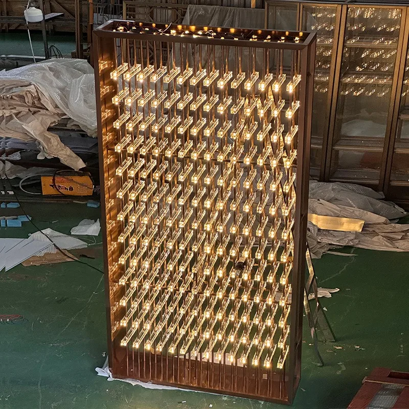 Stainless steel acrylic wine cabinet with lamp, side cabinet against the wall, display cabinet, red wine rack
Stainless steel acrylic wine cabinet with lamp, side cabinet against the wall, display cabinet, red wine rack