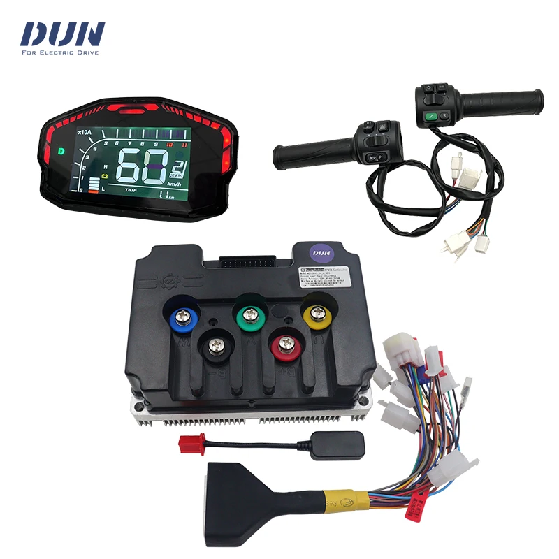 Fardriver ND961000 DC 450A Phase 1000A 8KW Programmable BLDC Motor Controller with DKD ONE-LIN Display and T08 Throttle
Fardriver ND961000 DC 450A Phase 1000A 8KW Programmable BLDC Motor Controller with DKD ONE-LIN Display and T08 Throttle
