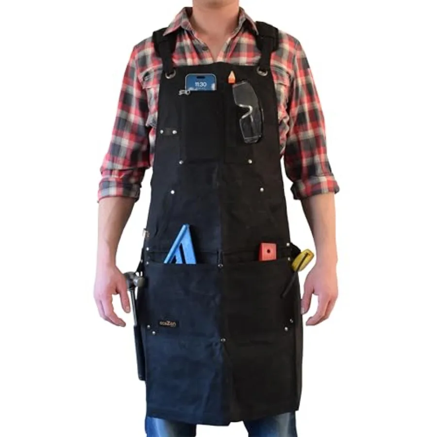 ecoZen Waxed Canvas Welding Apron with Kevlar Thread - Heat and Chemical Resistant, Fully Adjustable to Comfortably Fit Men and
ecoZen Waxed Canvas Welding Apron with Kevlar Thread - Heat and Chemical Resistant, Fully Adjustable to Comfortably Fit Men and