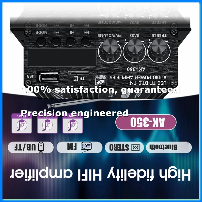 New -350 Class- Power Audio Amplifier Sound Bluetooth Digital Amplifier Car 2 Channel HiFi Stereo AMP-ELEC
New -350 Class- Power Audio Amplifier Sound Bluetooth Digital Amplifier Car 2 Channel HiFi Stereo AMP-ELEC