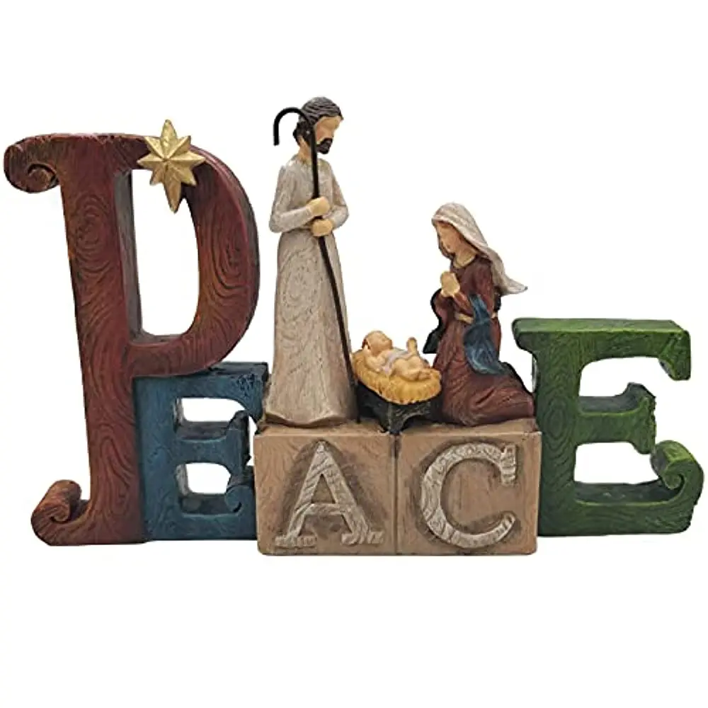 GARWARM Christmas Figurine Peace Nativity Statue - Home Resin Figurine Works of art of wood with Holy Family, 9-1/2 Inch
GARWARM Christmas Figurine Peace Nativity Statue - Home Resin Figurine Works of art of wood with Holy Family, 9-1/2 Inch