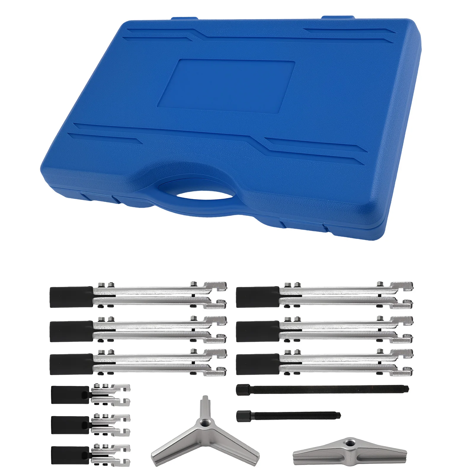13 Piece Bearing Removal Set for Auto Blue Steel Workshop Gear Puller Kit
13 Piece Bearing Removal Set for Auto Blue Steel Workshop Gear Puller Kit