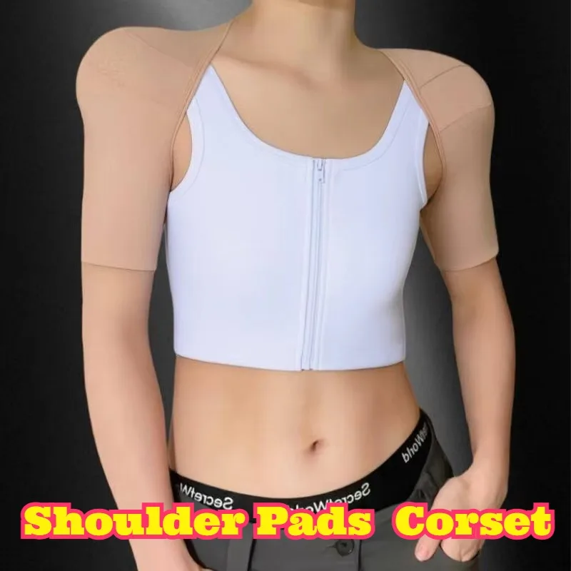 Cosplay Bodysuit Short Sleeve Muscle Pad Chest Binder Breast Minimizer Shoulder Widening Back Shaper Inverted Triangle Sculpting
Cosplay Bodysuit Short Sleeve Muscle Pad Chest Binder Breast Minimizer Shoulder Widening Back Shaper Inverted Triangle Sculpting