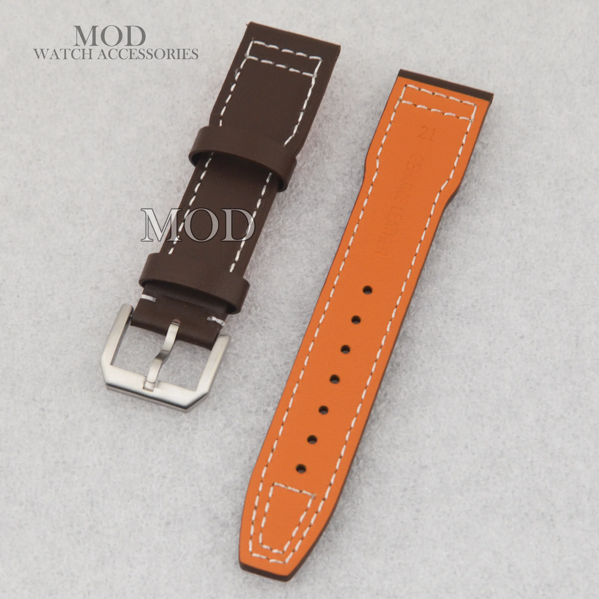 21mm Watch Band Genuine Leather Strap Bracelet Watchband Fit 42.7MM Case For Mark XX Modification Watch Wristband Repair Tools
21mm Watch Band Genuine Leather Strap Bracelet Watchband Fit 42.7MM Case For Mark XX Modification Watch Wristband Repair Tools
