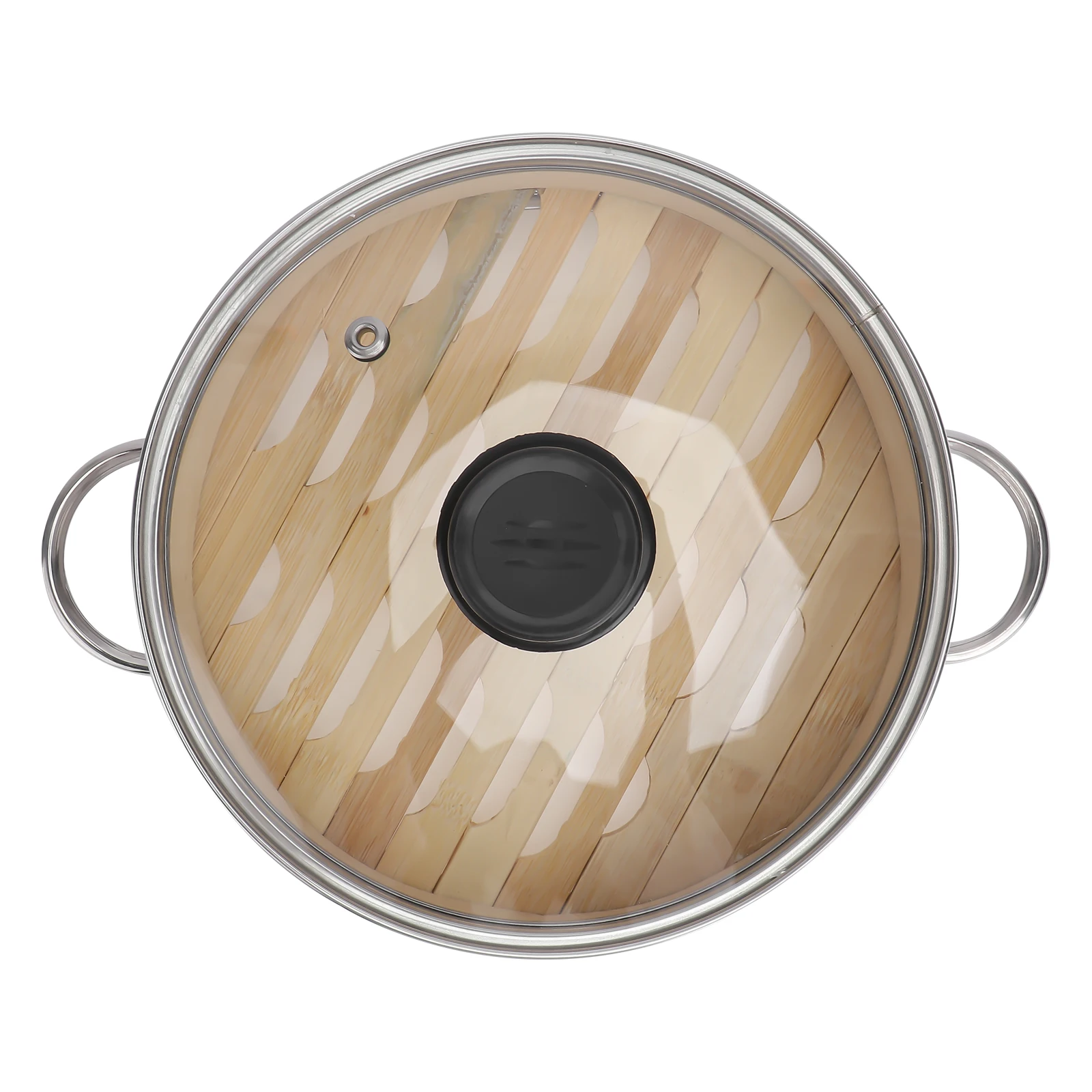 Bamboo Steaming Cage with Lid for Dumplings Vegetable Kitchen Cookware Multi-functional Household Stainless Steel Glass Material
Bamboo Steaming Cage with Lid for Dumplings Vegetable Kitchen Cookware Multi-functional Household Stainless Steel Glass Material