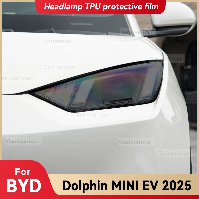 For BYD DOLPHIN MINI EV 2025 Car Headlight Smoked Black TPU Protective Film Front Light Tint Change Color Sticker Accessories
For BYD DOLPHIN MINI EV 2025 Car Headlight Smoked Black TPU Protective Film Front Light Tint Change Color Sticker Accessories