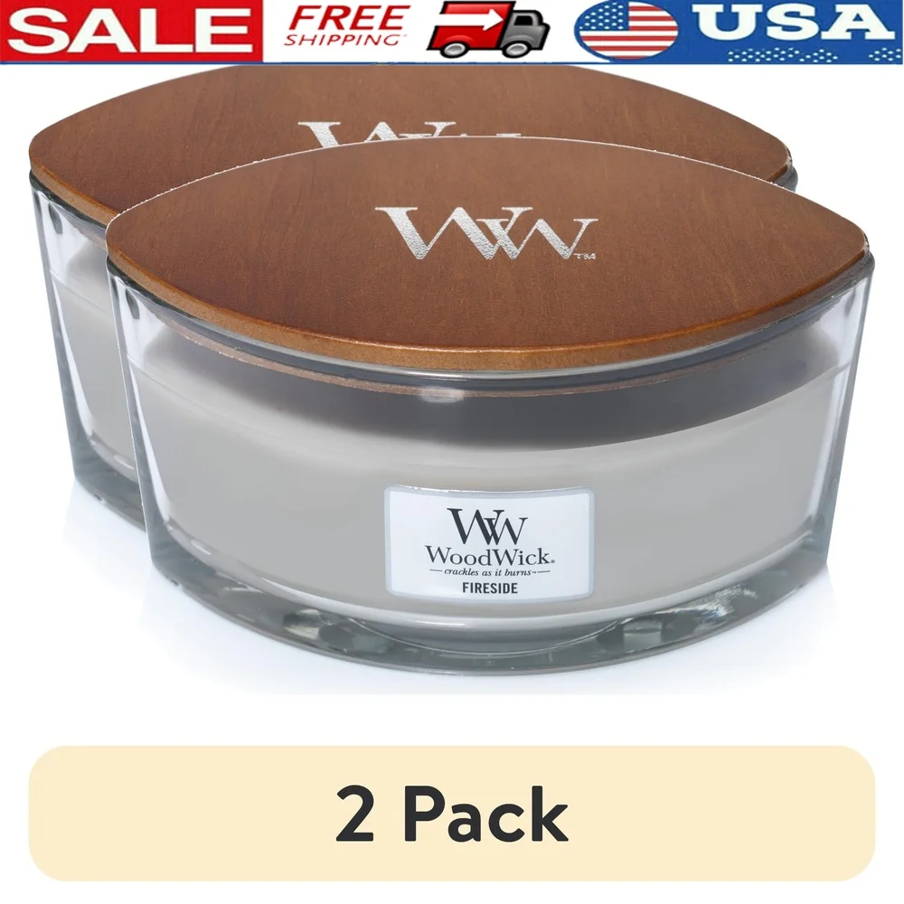 2 Pack Ellipse Scented Candle Fireside 16 oz Wooden Wick Long Lasting Burn Time 50 Hours Cozy Home Fragrance Experience
2 Pack Ellipse Scented Candle Fireside 16 oz Wooden Wick Long Lasting Burn Time 50 Hours Cozy Home Fragrance Experience
