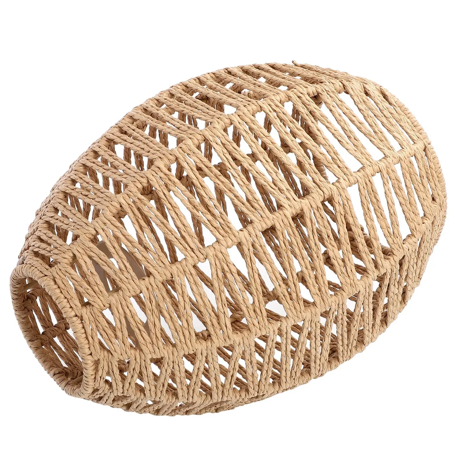 Woven Lampshade Paper Rope Handmade Pendant Light Shade Cover Bedroom Baby Room Warm Atmosphere Artistic Design
Woven Lampshade Paper Rope Handmade Pendant Light Shade Cover Bedroom Baby Room Warm Atmosphere Artistic Design