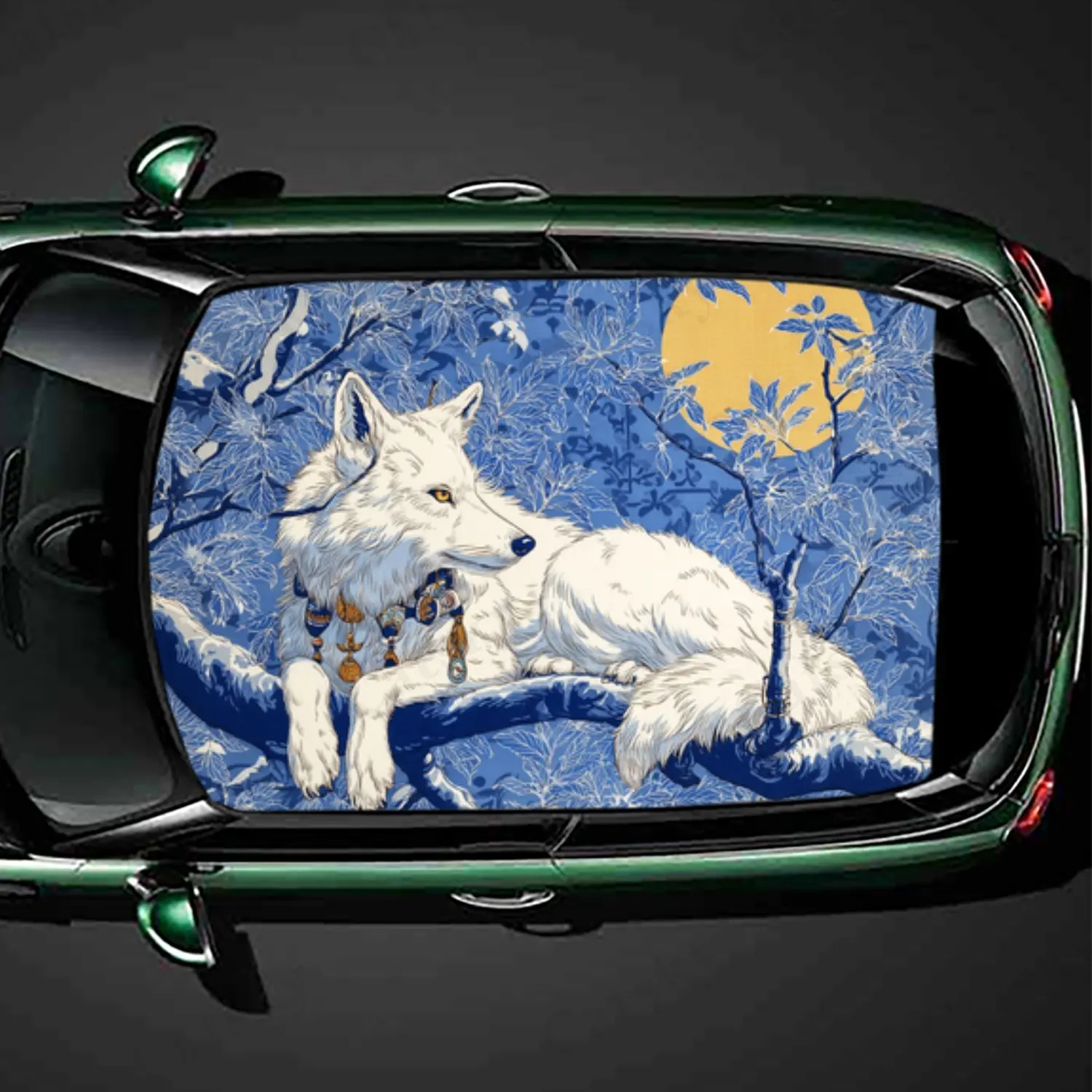 Colorful White Wolf Car Roof Vinyl Wraps Sticker, Auto Decal, Artistic Vehicle Decoration, Self-adhesive Waterproof Car Exterior
Colorful White Wolf Car Roof Vinyl Wraps Sticker, Auto Decal, Artistic Vehicle Decoration, Self-adhesive Waterproof Car Exterior