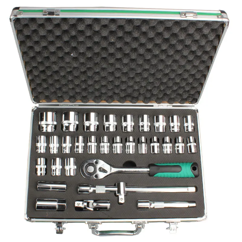 32-Piece set Ratchet sleeve Wrench set Auto repair combination set Sleeve worker
32-Piece set Ratchet sleeve Wrench set Auto repair combination set Sleeve worker