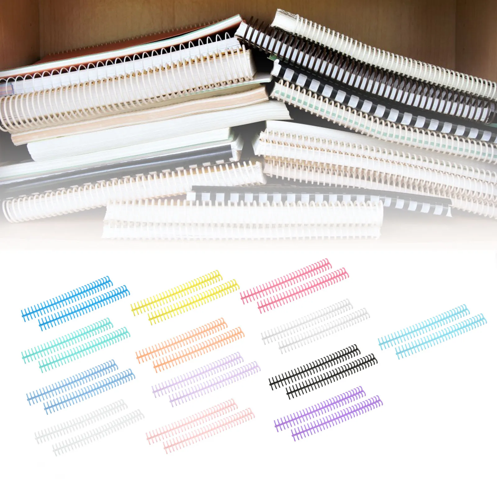 【New】10PCS Binding Spines Spirals Coils Combs 30 Holes Plastic Strip for Loose Leaf 1/2in Diameter Binding Spines 1/2in
【New】10PCS Binding Spines Spirals Coils Combs 30 Holes Plastic Strip for Loose Leaf 1/2in Diameter Binding Spines 1/2in