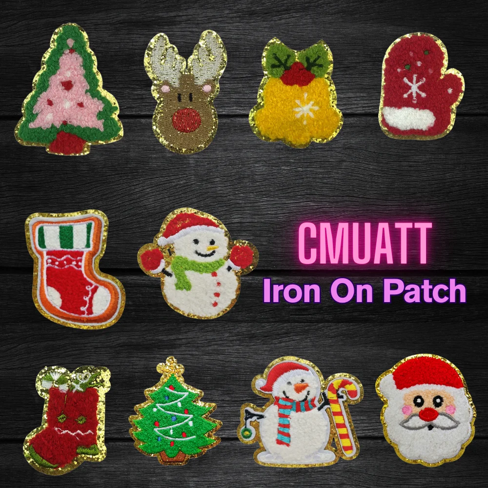 Funny Santa Snowman Reindeer Christmas Girly Cozy Season Vibes Glitter Iron on Embroidered Chenille Patches for Kids Clothes
Funny Santa Snowman Reindeer Christmas Girly Cozy Season Vibes Glitter Iron on Embroidered Chenille Patches for Kids Clothes
