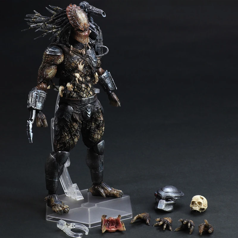 Сменные детали для фигурки Predator от Play Arts Kai: подвижные руки, шлем, открывающийся рот, аксессуары в виде черепа для серьезных коллекционеров.
Сменные детали для фигурки Predator от Play Arts Kai: подвижные руки, шлем, открывающийся рот, аксессуары в виде черепа для серьезных коллекционеров.